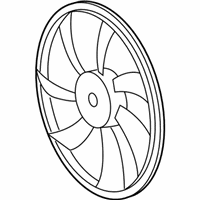 OEM 2017 Toyota Sienna Fan Blade - 16361-0P180