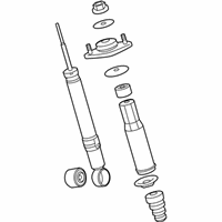 OEM 2008 Acura RL Shock Absorber Assembly, Left Rear - 52620-SJA-305