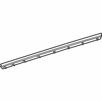 OEM Lexus HS250h Weatherstrip, Front Door Glass, Inner RH - 68171-75010