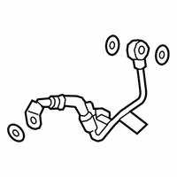 OEM BMW X6 Coolant Line, Flow To Turbocharger - 11-53-9-896-890