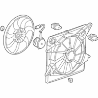 OEM 2012 Cadillac SRX Fan Shroud - 20883034