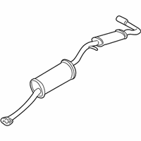 OEM 2002 Nissan Quest Exhaust, Main Muffler Assembly - 20100-7B100