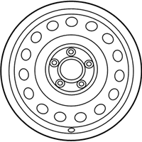 OEM Hyundai Elantra Coupe 16 Inch Steel Wheel - 52910-3X170