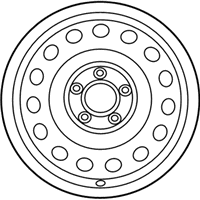 OEM 2013 Hyundai Elantra 16 Inch Steel Wheel - 52910-3X170