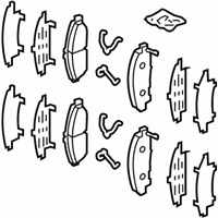 OEM Honda Pilot PAD SET FR - 45022-SZA-406