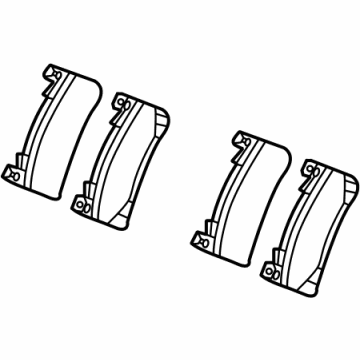 OEM Acura TLX PAD SET, FR - 45022-TGZ-A01