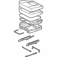 OEM 2002 Toyota RAV4 Cushion Assembly - 71460-42420-B2