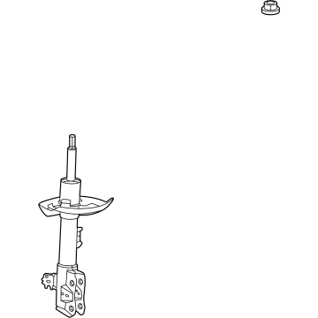 OEM 2022 Lexus NX450h+ ABSORBER ASSY, SHOCK - 48510-79665