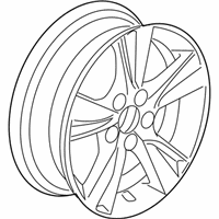 OEM 2018 Acura ILX Wheel Assembly, Aluminum (17X7J) (Enkei) - 42800-TV9-A71