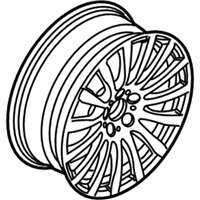 OEM 2006 BMW 525i Light Alloy Rim Polished - 36-11-6-774-774