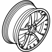 OEM 2006 BMW 525i Two-Piece Light Alloy Rim - 36-11-6-774-007