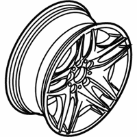 OEM 2006 BMW 525i Light Alloy Rim - 36-11-6-765-441