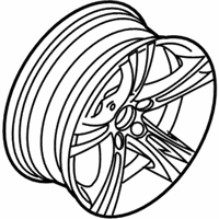 OEM 2007 BMW 650i Light Alloy Rim - 36-11-2-282-990