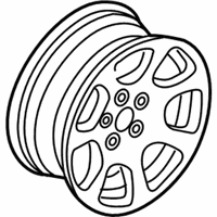 OEM 2006 BMW 525i Light Alloy Rim - 36-11-6-762-000
