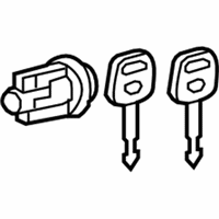 OEM 2010 Toyota Camry Cylinder & Keys - 69057-52510
