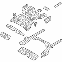 OEM Kia Panel Complete-Rear Floor - 655002G150