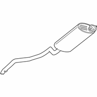 OEM Jeep Exhaust Muffler And Tailpipe - 52124037AG