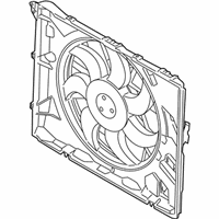 OEM BMW 335xi Radiator Cooling Fan Motor - 17-42-7-545-366