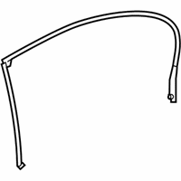 OEM 2008 BMW 528xi Gasket, Door Joint, Roof, Door Rear Left - 51-22-7-057-509