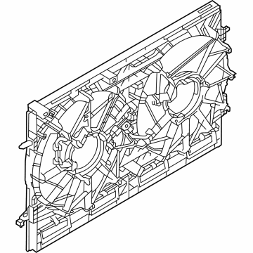 OEM Nissan Rogue Shroud Assy-Radiator - 21483-6RA0A