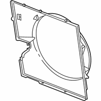 OEM 2002 BMW X5 Fan Shroud - 17-10-1-439-107