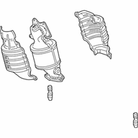 OEM Honda Odyssey Converter Assembly, Front Primary - 18180-5MR-A01