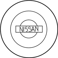 OEM 2001 Nissan Altima Disc Wheel Ornament - 40343-5P010