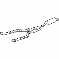 OEM Lexus Front Exhaust Pipe Assembly - 17410-38260