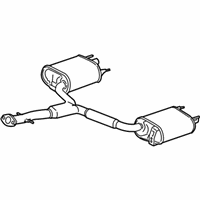 OEM 2009 Lexus IS F Exhaust Tail Pipe Assembly - 17430-38520