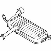 OEM 2007 Kia Sportage Main Muffler Assembly - 287001F151