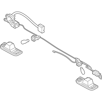 OEM Hyundai Santa Fe Lamp Assembly-License Plate - 92501-S1010