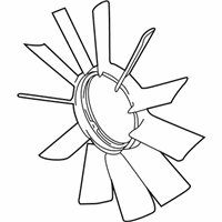 OEM BMW 535i Engine Cooling Fan Blade - 11-52-1-723-363