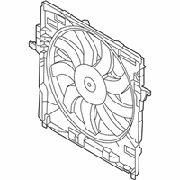 OEM 2014 BMW 550i GT xDrive Cooling Fan Assembly - 17-42-8-509-743