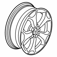 OEM 2020 Jeep Renegade Aluminum Wheel 17X6.5J - 6VN22RXFAA