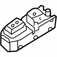 OEM 2018 Hyundai Elantra Rear Power Window Sub Switch Assembly, Right - 93580-F2500-4X