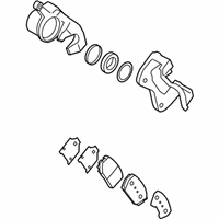 OEM Kia Optima Front Brake Assembly, Left - 581102T200