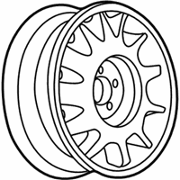 OEM 2001 Buick LeSabre Wheel Rim-16X6.5 Aluminum *Wa9967 - 9593285
