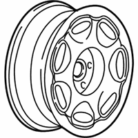 OEM 2004 Buick LeSabre Wheel Rim-16X6.5 Aluminum Chrome - 9594916