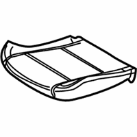 OEM 2006 BMW 330Ci Seat Upholstery, Left - 52-10-8-267-393