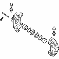 OEM 2015 Infiniti Q50 Caliper Assy-Rear LH, W/O Pad & Shim - 44011-4GH1A