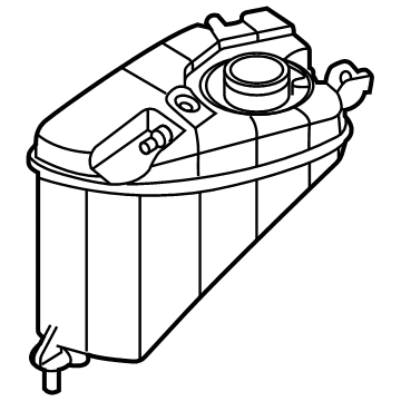 OEM BMW 530i xDrive EXPANSION TANK - 17-13-8-742-976