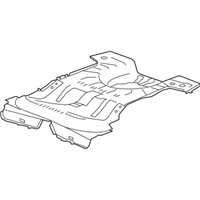 OEM 2014 Cadillac XTS Rear Floor Pan - 23103443