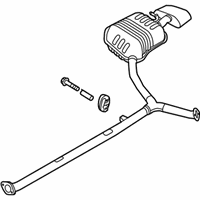 OEM 2018 Hyundai Sonata Rear Muffler Assembly, Right - 28711-C1610