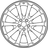 OEM 2009 Toyota Venza Wheel, Alloy - 42611-0T020