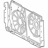 OEM 2010 Toyota RAV4 Fan Shroud - 16711-28320