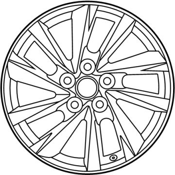 OEM 2022 Toyota Camry Wheel, Alloy - 42611-06J20
