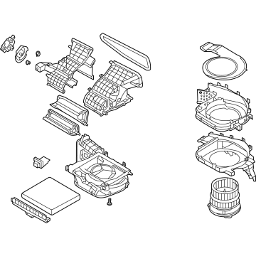 OEM Hyundai Santa Fe Blower Unit - 97100-CL010