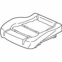 OEM 2001 Honda Accord Pad & Frame, Left Front Seat Cushion - 81532-S82-A22