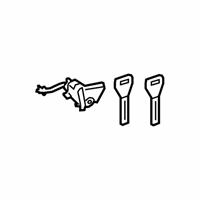 OEM 2022 Lexus UX200 Cylinder & Key Set - 69052-76030