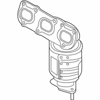 OEM 2018 Hyundai Santa Fe Exhaust Manifold Catalytic Assembly, Left - 28510-3CFS0